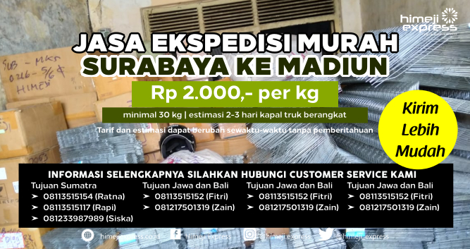 Jasa_Ekspedisi_Murah_Surabaya_ke_Madiun
